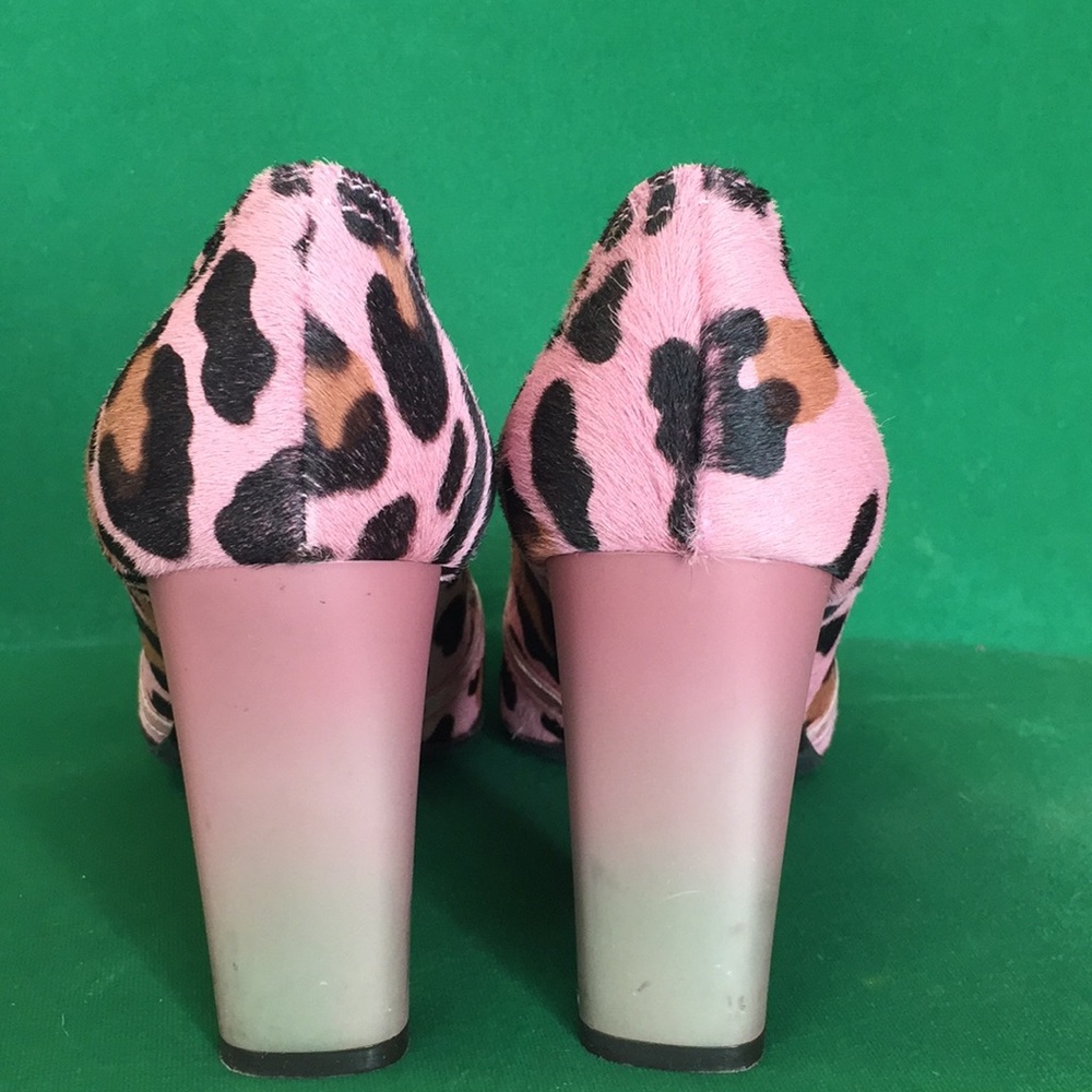 Nando Muzi Pink Leopard Pumps 38.5 - Picture 5 of 10